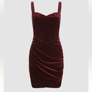 Cider Rich Burgundy Mini Dress